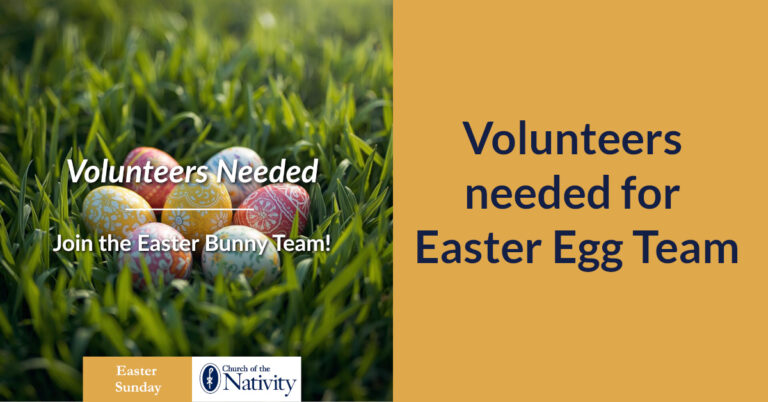 Volunteers needed for Easter Egg Team