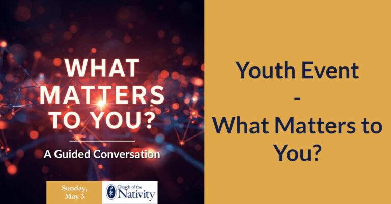 Youth Event: What Matters to You?