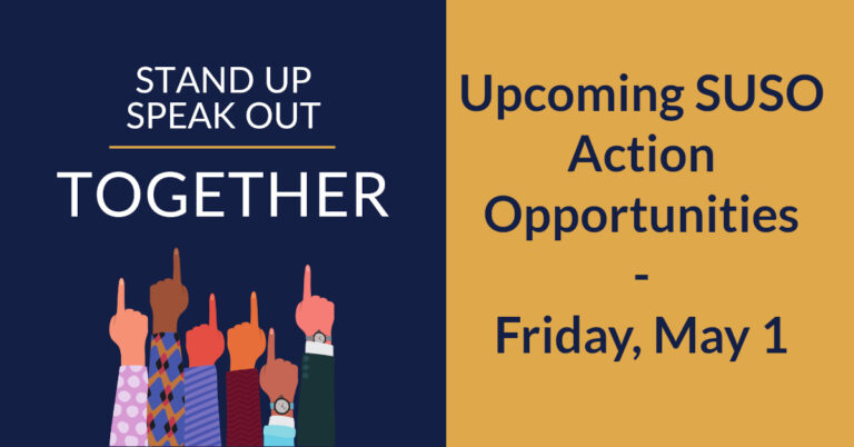 Upcoming SUSO Action Opportunities
