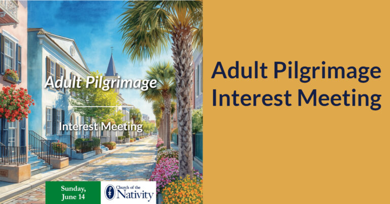 Adult Pilgrimage Interest Meeting