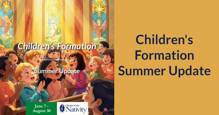 Children’s Formation Summer Update