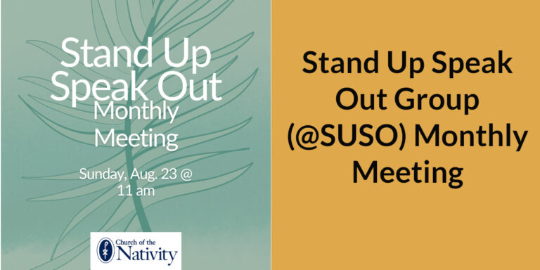 Stand Up Speak Out Group (@SUSO) Monthly Meeting