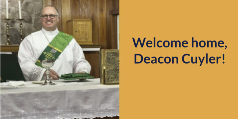 Welcome home, Deacon Cuyler!