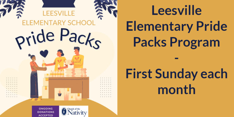 Leesville Elementary Pride Packs Program